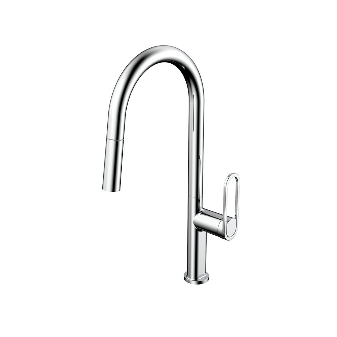 JASPE CROMO MONOCOMANDO PARA COCINA C/FLEXIBLE